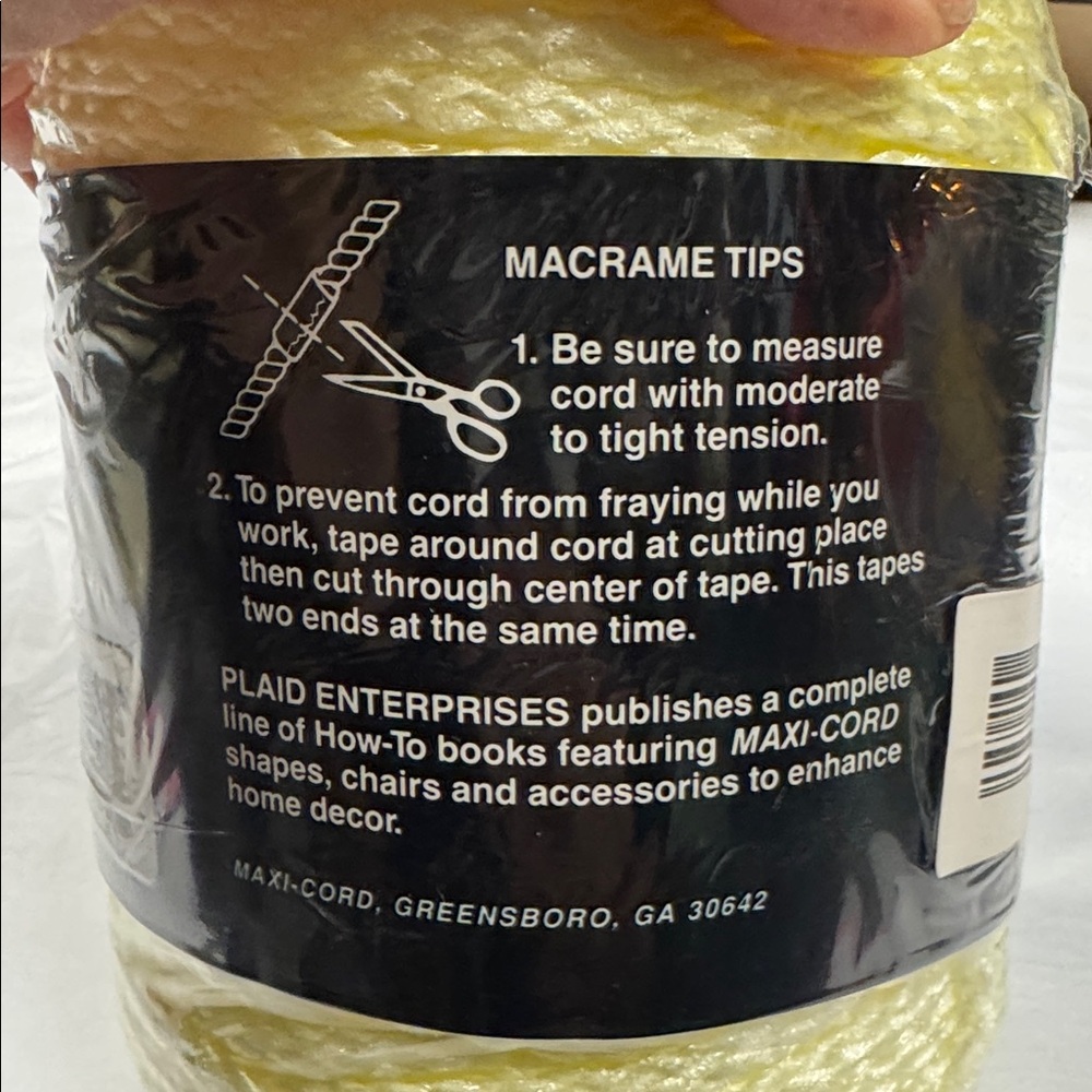 Maxi-Cord Braided Yellow Rope - Picture 4 of 4